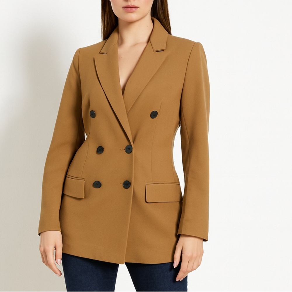 Rag & Bone Camel Double-Breasted Blazer
Size: 6
